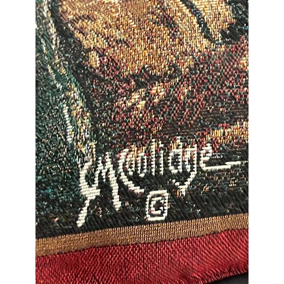 Dogs Playing Poker Tapestry Throw Pillow 18"x18" With Zippered Closure & Poly-Fi - Picture 8 of 8